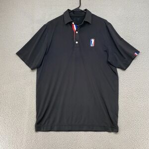 USAG U Suck At Golf Polo Shirt Mens Medium Short Sleeve Funny Black Beer